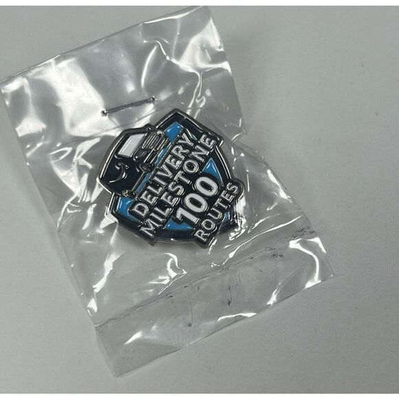 Amazon Collectable Milestone 100 Routes Pin RARE Brand New - Picture 1 of 2